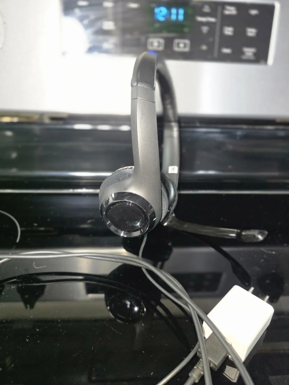 Wired Black On-Ear Headset with Inline Controls